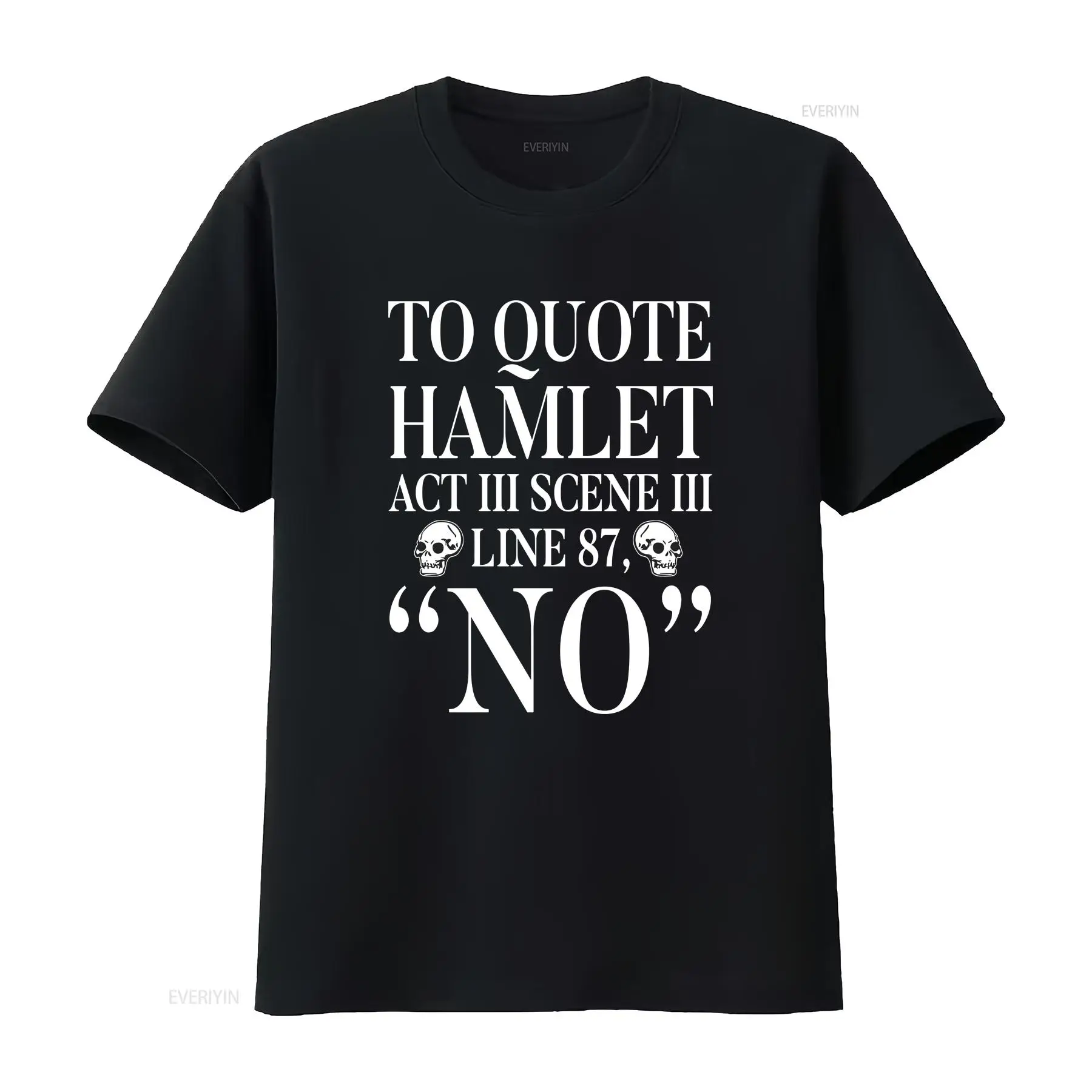 Vintage Fashion Quotes - T-shirt con stampa 'To Quote Hamlet'
