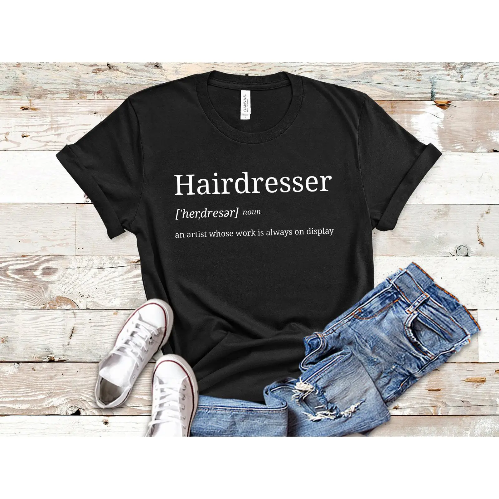 Vintage Fashion Quotes - T-shirt da Parrucchiere Vintage con Stampa