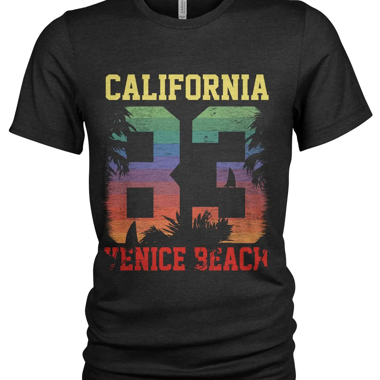 Vintage Fashion La - T-shirt estiva vintage Venice Beach 1983