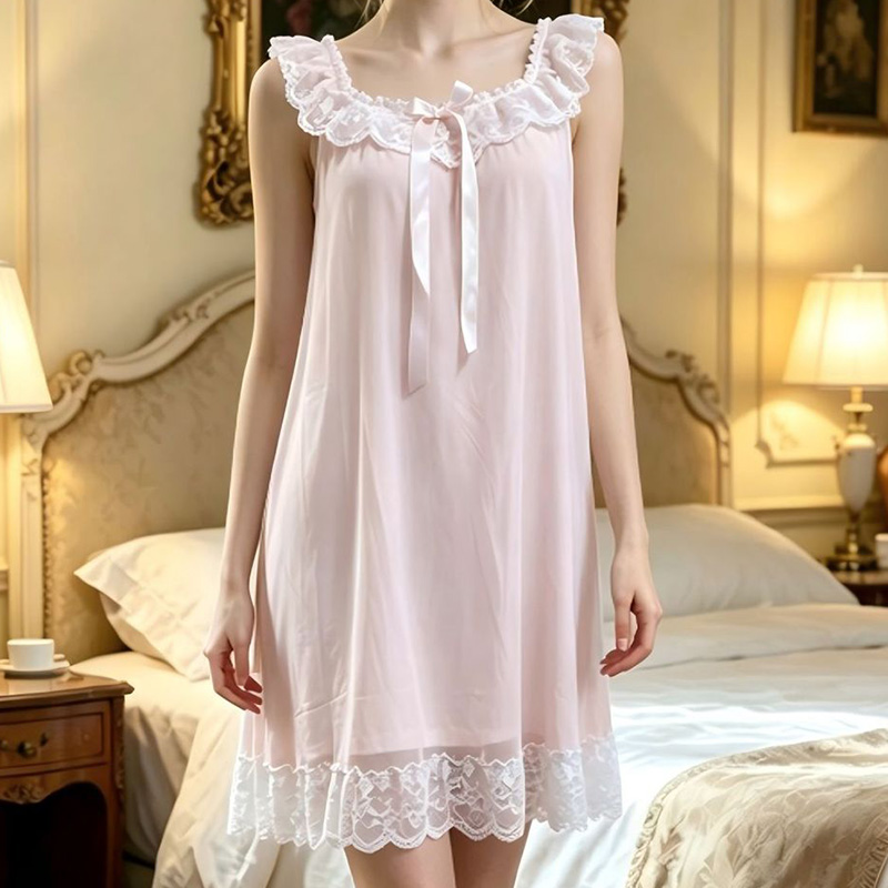Vintage Fashion Dresses - Camicia da Notte Donna Senza Maniche