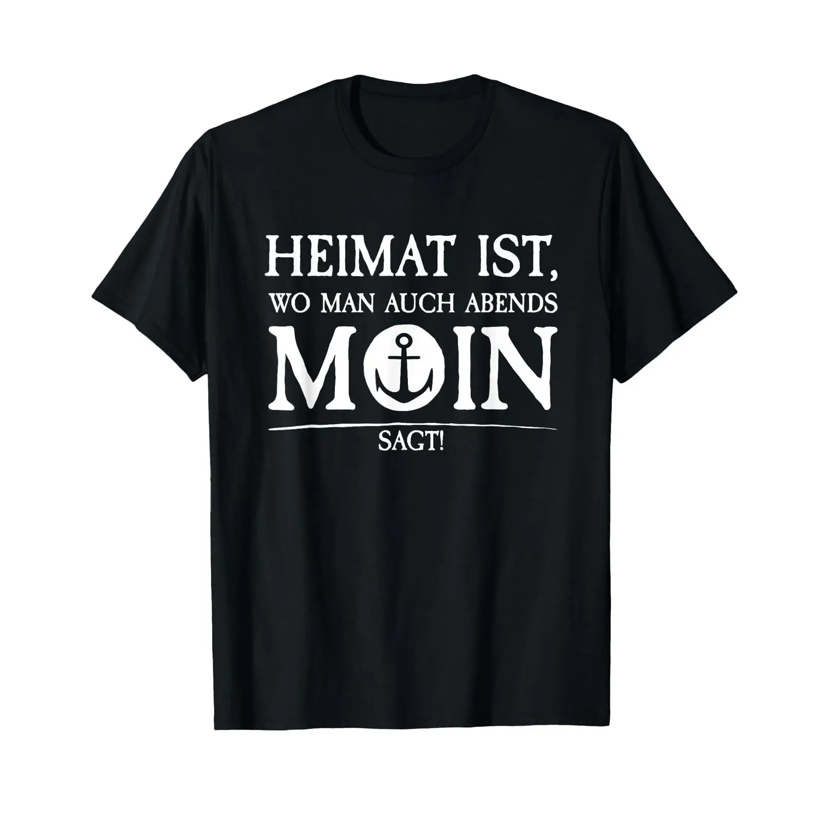 Vintage Fashion Hamburg - T-shirt Unisex Heimat Moin Anchor Home