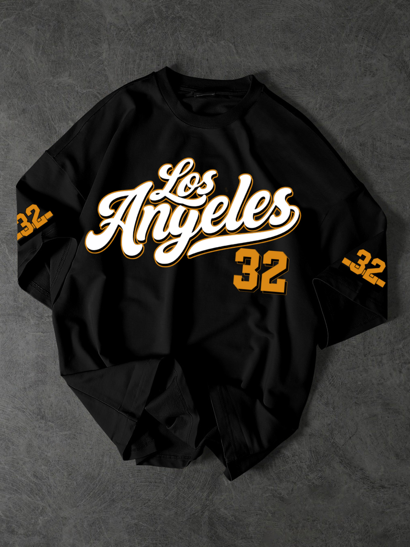 Vintage Fashion La - T-shirt grafica vintage LA 32 Basketball