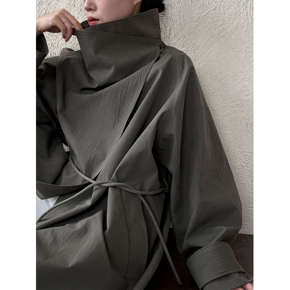 Trench lungo da donna 2026, nu - Vintage Windbreaker Nylon recensione e prezzo